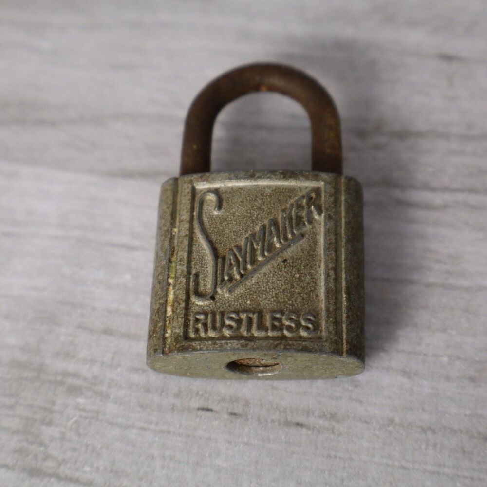 Vintage Slaymaker Brass Padlock No Key